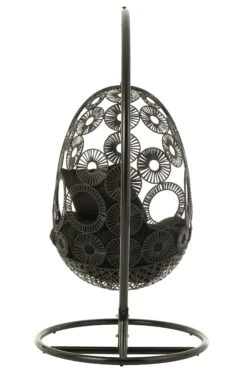Hangstoel+kussens Bula Metaal/riet Zwart 18 Hangstoel+kussens Bula Metaal/riet Zwart -TuinVibes Verkoop 20726 4 2627