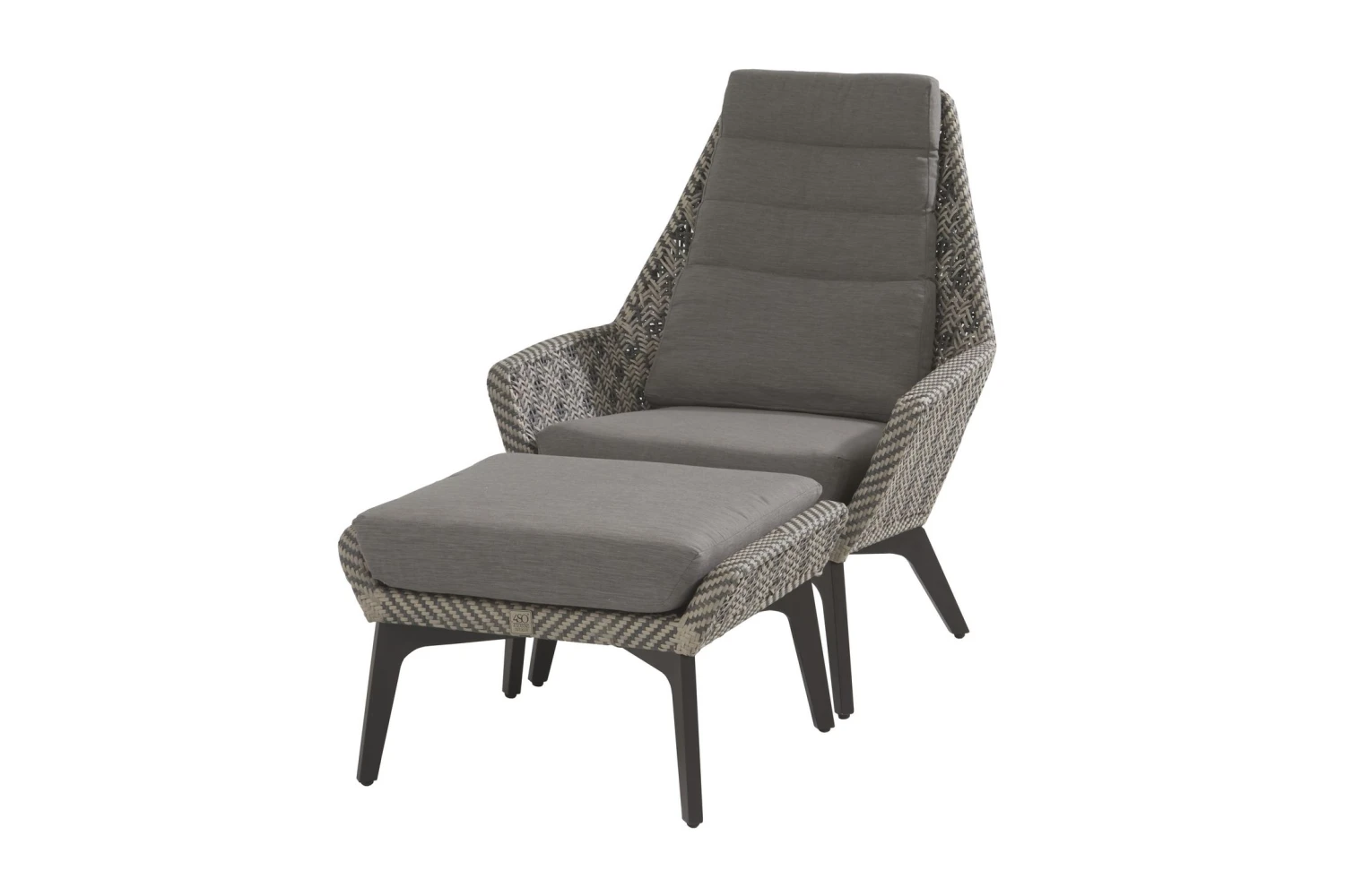 Voetbankje Savri - Anthraciet 4 Voetbankje Savri - Anthraciet - Afbeelding 4