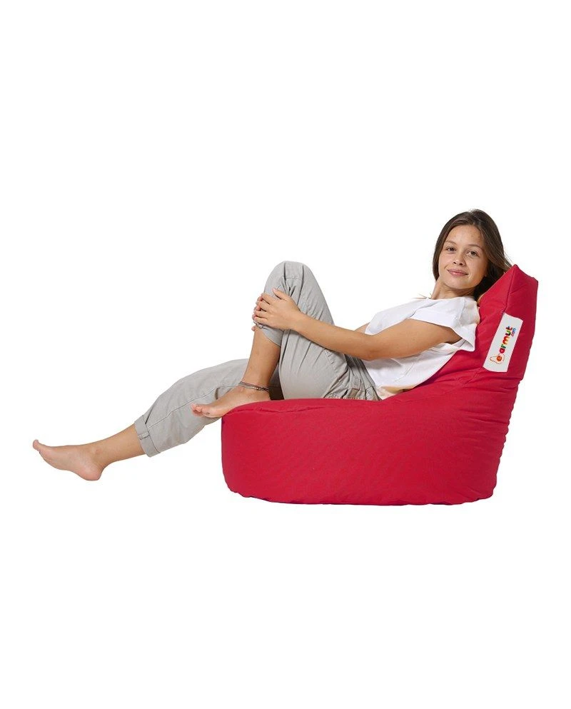 Red Garden Bean Bag | Atelier Del Sofa | 100% Gerecycled Piepschuim, Waterdicht". 6 Red Garden Bean Bag | Atelier Del Sofa | 100% Gerecycled Piepschuim, Waterdicht". - Afbeelding 6