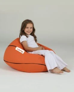 Atelier Del Sofa Poef: Waterdicht Oranje Met Piepschuim
