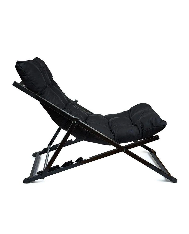 Atelier Del Sofa Poef - 100% Metaal En Polyester | Zwart 1 Atelier Del Sofa Poef - 100% Metaal En Polyester | Zwart