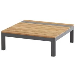 Salontafel Voor Buiten Meridane 79x79cm - Antraciet/bruin -TuinVibes Verkoop 90800 02 859a