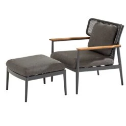 Voetenbankje Artemis Aluminium En Olefin - Antraciet -TuinVibes Verkoop 91166 91167 9e2c