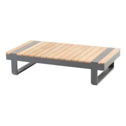 Salontafel Voor Buiten Amaury 120x65cm - Antraciet/naturel