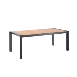 Tuintafel August - Zwart/teak