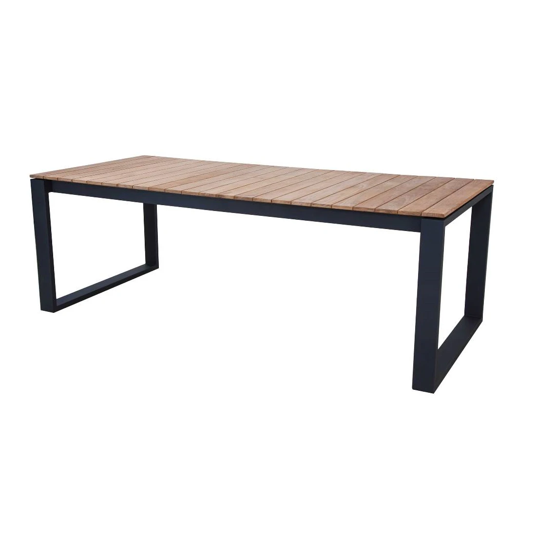 Tuintafel Matisse 220x100 - Zwart/teak 1 Tuintafel Matisse 220x100 - Zwart/teak