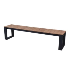 Tuinbank Matisse 195cm - Zwart/teak