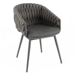 Tuinstoel Gabon - Antraciet/donkergrijs