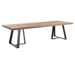 Tuintafel Margarite 300x110 - Zwart/teak