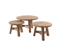 Bijzettafeltje Ferdau Ø50 Voor Buiten - Teak -TuinVibes Verkoop 99981 99982 99983 2c0e