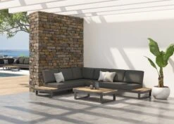 Salontafel Voor Buiten Amaury 120x65cm - Antraciet/naturel -TuinVibes Verkoop Amari modular lounge 04A fd9a