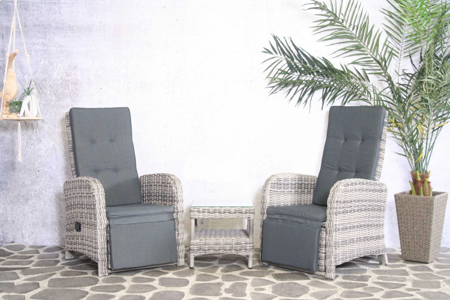 Relaxset Tuinstoelen Garry - Wicker 8 Relaxset Tuinstoelen Garry - Wicker - Afbeelding 8