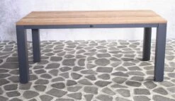 Tuintafel Bizon 180x90 - Bruin/zwart -TuinVibes Verkoop Boston teak tafel 180cm T308 4 6d24