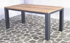 Tuintafel Bizon 180x90 - Bruin/zwart -TuinVibes Verkoop Boston teak tafel 180cm T308 5 5efa