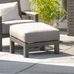 Voetbankje Acilo - Antraciet