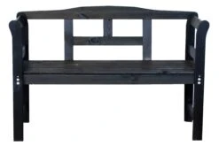 Tuinbank Met Rugleuning Walt - Zwart -TuinVibes Verkoop Friesen bench black 7210 Black 68e0