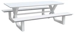 Picknicktafel Nick - Wit -TuinVibes Verkoop J655 W Jonas Picknickbank Wit 1 8cee
