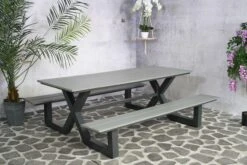 Picknicktafel Nick - Grijs -TuinVibes Verkoop J655 Jonas Picknickbank 4 94fc