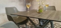 Tuintafel Jelle 80x80 - Grijs -TuinVibes Verkoop Jasper Stoel met Jasper Tafel. 21 9cad