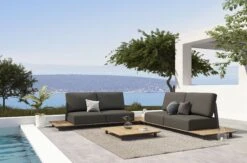 Salontafel Voor Buiten Legacy 85x85cm - Naturel/antraciet -TuinVibes Verkoop Legend corner lounge set 6a9c