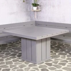 Tuintafel Brest Vierkant 118x118cm - Grijs