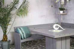 Tuintafel Brest Vierkant 118x118cm - Grijs -TuinVibes Verkoop Marseille Hoekset K4030 K4010 2 a874