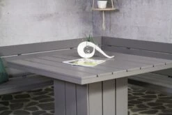 Tuintafel Brest Vierkant 118x118cm - Grijs -TuinVibes Verkoop Marseille Hoekset K4030 K4010 4 650e