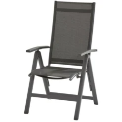 Tuinstoel Veronica Aluminium Verstelbaar - Antraciet