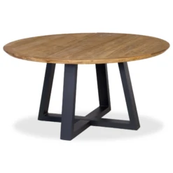 Tuintafel Dalisha Ø150 Cm - Zwart/teakhout -TuinVibes Verkoop Ontwerp zonder titel 5 9d05