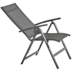 Tuinstoel Veronica Aluminium Verstelbaar - Antraciet -TuinVibes Verkoop Ontwerp zonder titel 5 e662