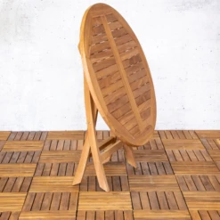 Tuintafel Pim Ø90 Cm - Teakhout -TuinVibes Verkoop Ontwerp zonder titel 66 cfe5