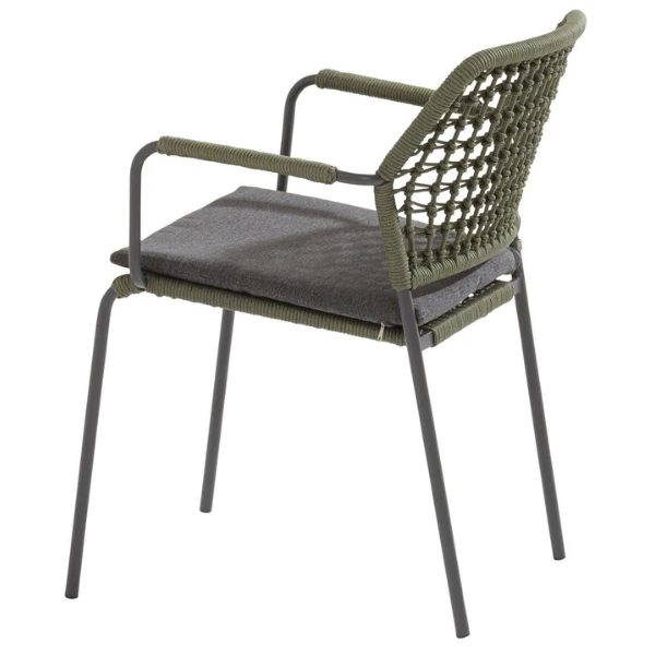 Tuinstoel Bartus - Groen/antraciet 3 Tuinstoel Bartus - Groen/antraciet - Afbeelding 3