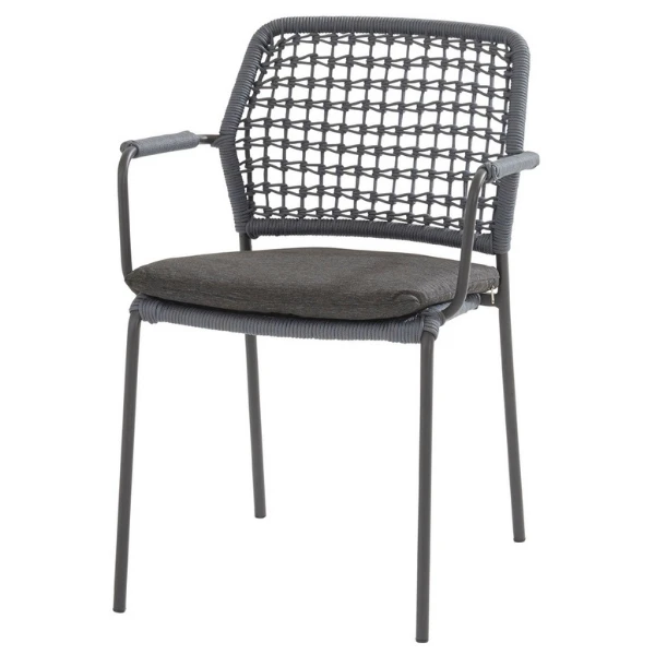 Tuinstoel Bartus - Blauw/antraciet 1 Tuinstoel Bartus - Blauw/antraciet