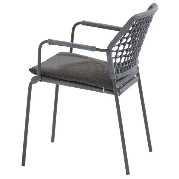 Tuinstoel Bartus - Blauw/antraciet 7 Tuinstoel Bartus - Blauw/antraciet - Afbeelding 7