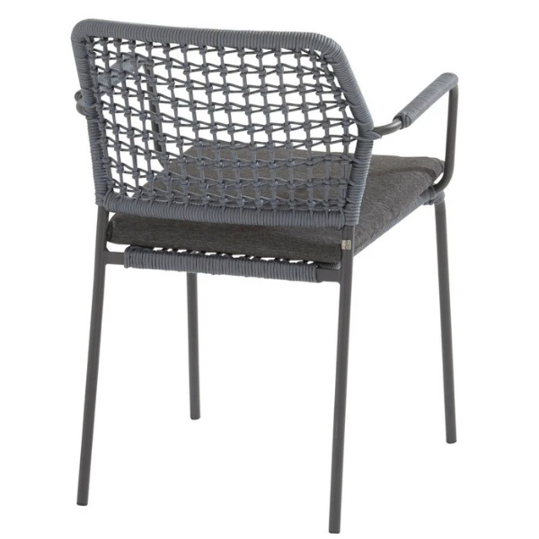 Tuinstoel Bartus - Blauw/antraciet 6 Tuinstoel Bartus - Blauw/antraciet - Afbeelding 6