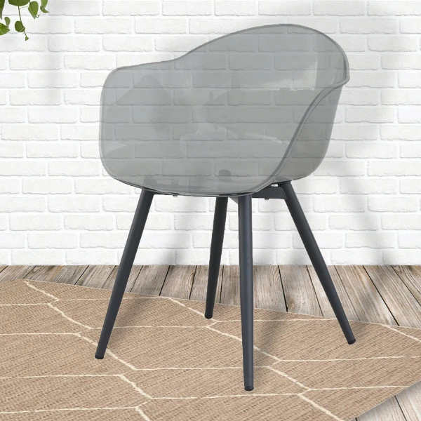 Tuinstoel Caro - Transparant 1 Tuinstoel Caro - Transparant