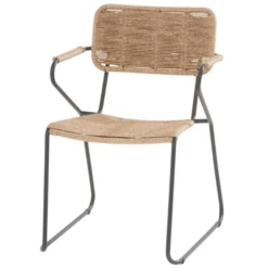 Tuinstoel Salomon - Antraciet/naturel