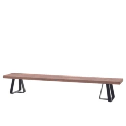 Tuinbank Margarite 300cm Teakhout En Ijzer - Naturel/zwart