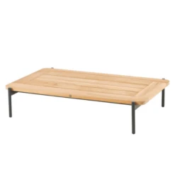 Salontafel Voor Buiten Yoan 120x75cm Teakhout - Naturel/antraciet