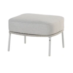 Voetbankje Bernard Rvs En Olefin - Grijs