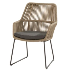 Tuinstoel Mambo Rvs En Polypropyleen - Taupe/antraciet