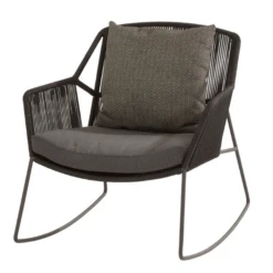 Schommelstoel Voor Buiten Accio Rvs En Polypropyleen - Antraciet