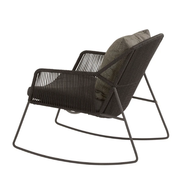 Schommelstoel Voor Buiten Accio Rvs En Polypropyleen - Antraciet 8 Schommelstoel Voor Buiten Accio Rvs En Polypropyleen - Antraciet - Afbeelding 8