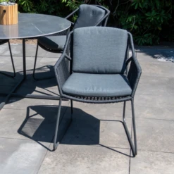 Tuinstoel Accio Rvs En Polypropyleen - Antraciet