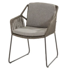 Tuinstoel Accio Rvs En Polypropyleen - Grijs