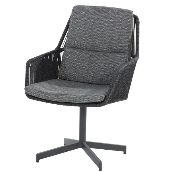 Tuinstoel Priam Aluminium En Olefin - Antraciet 1 Tuinstoel Priam Aluminium En Olefin - Antraciet