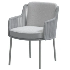 Tuinstoel Bernard Rvs En Polypropyleen - Grijs