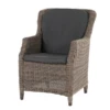 Tuinstoel Brighton Pure - Wicker/grijs