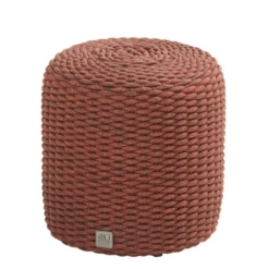 Poef Voor Buiten Macca 40cm Polypropyleen - Terracotta
