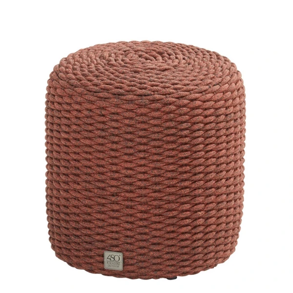 Poef Voor Buiten Macca 40cm Polypropyleen - Terracotta 1 Poef Voor Buiten Macca 40cm Polypropyleen - Terracotta